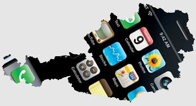 IPhone Oesterreich Karte